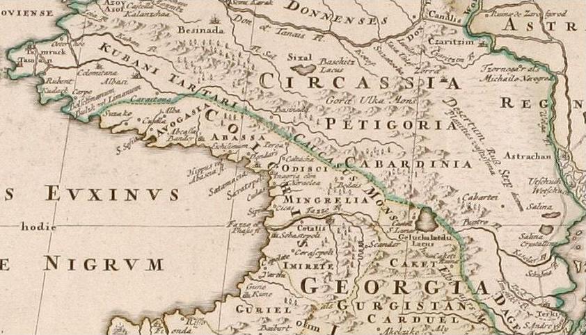 Карта черкессии 1760